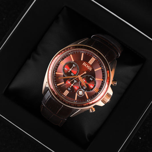 Hugo Boss Men's Watch Brown Dial Chronograph 1513093
